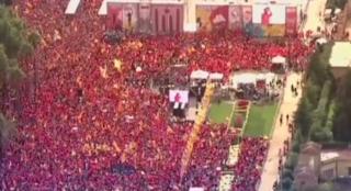 Sărbătoarea naţională a Cataloniei s-a transformat într-un marş masiv pentru independenţă