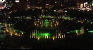 Show impresionant în Capitală, la inaugurarea noilor fântâni din centrul oraşului