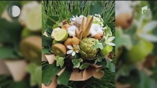 Buchete comestibile cu fructe și flori, afacerea de succes a unei timișorence