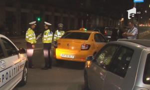 Taximetriștii din București, vizați de o razie a poliției, soldată cu zeci de amenzi