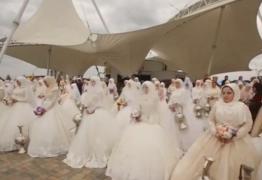 Nuntă colectivă cu 200 de mirese, în Cecenia, pentru a sărbători 2 secole de la întemeierea capitalei Groznîi