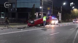 Accident grav pe E85, în judeţul Buzău. Patru autoturisme s-au ciocnit violent