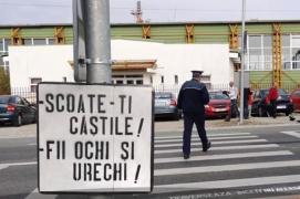 Treceri de pietoni cu mesaje de atenţionare, la Târgu Jiu