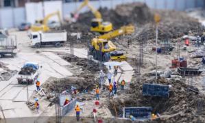 Pasajul Ciurel, din Capitală, început în urmă cu un deceniu, încă nefinalizat