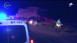 Bărbat din Botoșani, în stare gravă după ce a fost spulberat de un utilaj agricol, în timp ce se afla pe scuter