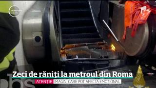 Zeci de răniți la metroul din Roma, după ce o scară rulantă a cedat