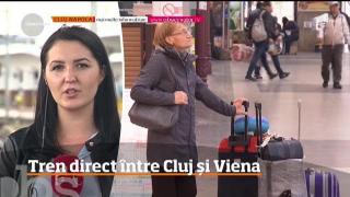 De anul viitor, tren direct între Cluj și Viena