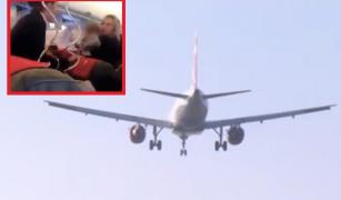 Panică în aer, într-un avion care a decolat din Cluj. O mămică speriată încearcă să-şi liniştească copilul (Video)