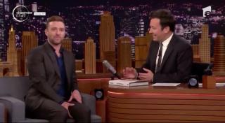 Justin Timberlake este în pauză vocală. Artistul, invitat în emisiunea lui Jimmy Fallon nu a putut vorbi