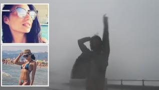 Româncă fotomodel provoacă furie în Italia cu un dans filmat în furtuna ce a provocat victime. Reacția româncei