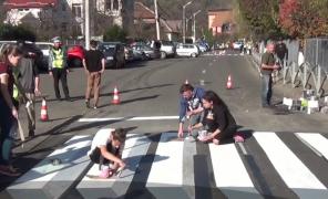 Baia Mare are trecere de pietoni tridimensională