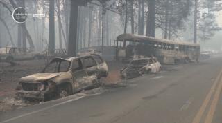 Bilanț teribil al incendiilor din California: 25 de morți, 110 dispăruți