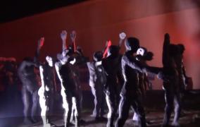 Spectacol de lumină la fosta închisoare comunistă din Sighetu Marmaţiei