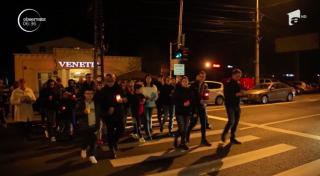 Protest inedit în Timişoara. Zeci de localnici au traversat încontinuu o trecere de pietoni, în memoria celor care au murit loviţi de maşini în zonă