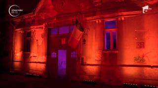 Casa din Arad în care a trăit unul dintre protagoniştii Marii Uniri, Ştefan Cicio Pop, inundată de lumini colorate