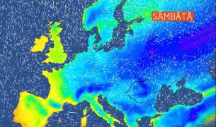 Temperaturile scad dramatic din această noapte! Urmează zile cu ger și ninsori