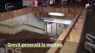 Grevă generală la metrou, miercuri, în București