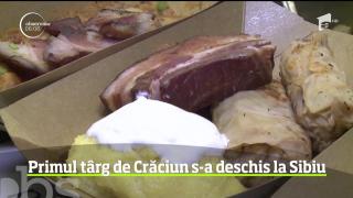 Sibiul este primul oraş care a îmbrăcat haine de sărbătoare. S-a deschis târgul de Crăciun