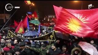 Mii de persoane au protestat la Skopje, după schimbarea numelui Macedoniei