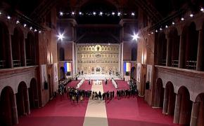 Imagini din interiorul Catedralei Mântuirii Neamului, cu o zi înainte de sfinţire