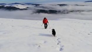 Crestele Munţilor Făgăraş, spectacol demn de Antarctica, după ce au fost acoperite cu un strat gros de gheaţă