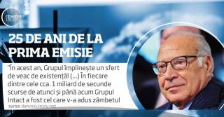 25 de ani de la prima emisie a Antenei 1! Mesajul profesorului Dan Voiculescu