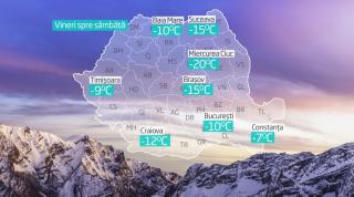 Alertă de ger extrem în toată ţara! Au fost -17 grade Celsius, dar vremea se va răci în continuare