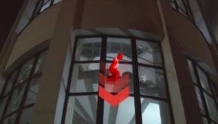Animaţie: Cum a căzut elevul din Târgovişte de la etajul doi al Liceului de Arte (Video)
