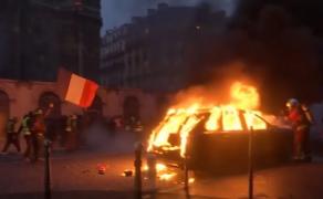 Proteste violente în Franța. Peste 125.000 de oameni au ieșit în stradă