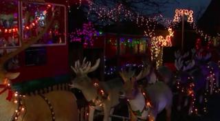 Un belgian şi-a transformat grădina într-un adevărat regat de Crăciun (Video)