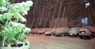 Nouă judeţe din sud-vestul ţării, lovite de ninsori şi viscol