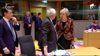 Discuții aprinse la summitul de la Bruxelles între Theresa May, și preşedintele Comisiei Europene, Jean-Claude Juncker