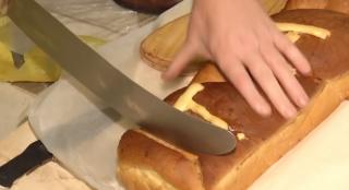 Deputat PNL, cu un cozonac de doi metri și o macetă, în Parlament