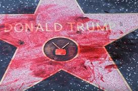 Steaua lui Donald Trump de pe Bulevardul Celebrităților de la Hollywood a fost vandalizată