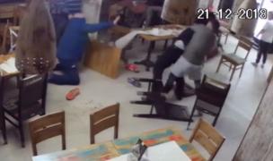 Un tânăr a sărit să bată un cunoscut antrenor de box din Craiova şi a sfârşit întins pe jos (Video)