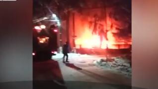 O salvare a Serviciului de Ambulanţă Argeş a ars complet, la scurt timp după ce s-a întors din misiune