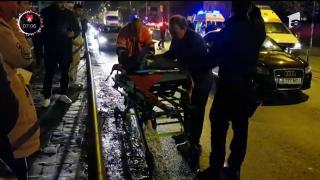 Grav accident în Capitală. Un bolid a lovit în plin două persoane