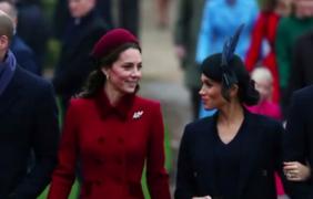 Meghan Markle şi Kate Middleton pun capăt zvonurilor că ar fi certate. Apariţia duceselor de Crăciun (Video)