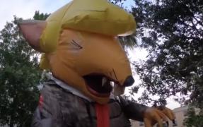 Donald Trump, caricaturizat în chip de șobolan