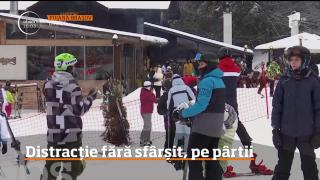 Distracția pe pârtiile de munte se anunță și în acest weekend