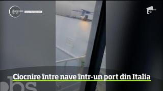 Coliziune între două nave, într-un port din Sardinia