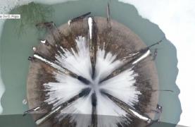 Imagini spectaculoase pe lacul Vida. Locul pare desprins din poveşti