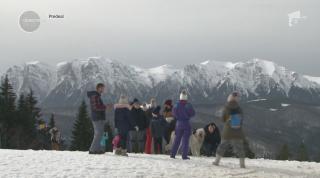 Peisaje spectaculoase la munte, într-o zi cu temperaturi de primăvară