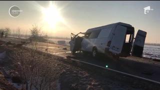 Accidentul de la Sasca Nouă, produs în locul unde un preot și familia lui și-au pierdut viața, în 2017