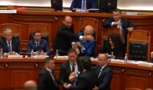 Un deputat din opoziţie l-a atacat cu un stilou pe premierul Albaniei. Parlamentarul agresiv a fost scos din sală