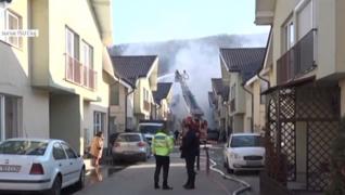 Incendiu violent în localitatea Floreşti. Flăcările au cuprins un apartament pe două niveluri