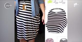 O femeie din Marea Britanie a purtat o husă pentru scaunele de maşină, în loc de fustă (Video)