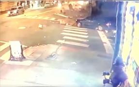 American, la un pas să fie strivit de mașina unui șofer beat