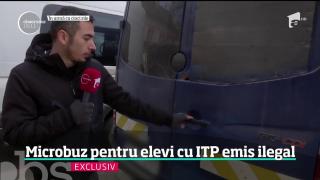Microbuz pentru elevi din Sălaj, cu ITP emis ilegal. Sancţiunea incredibilă a inspectorilor RAR