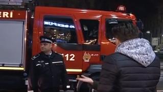 Alertă de incendiu în Centrul Vechi al Capitalei